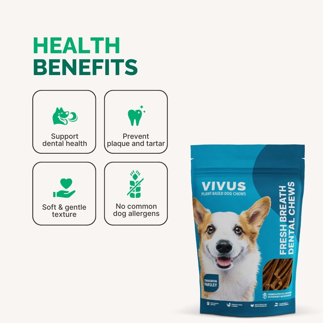 Vegan dog dental chews hotsell